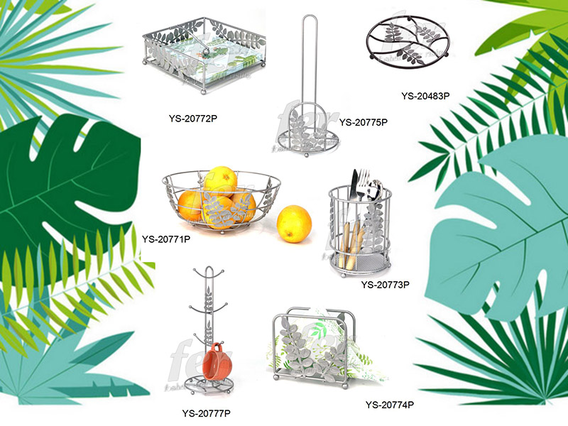 Wire Decorative Storage Fruit Basket