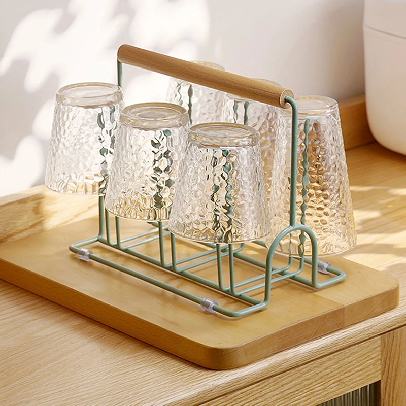 Wire Storage Basket With Wooden Base