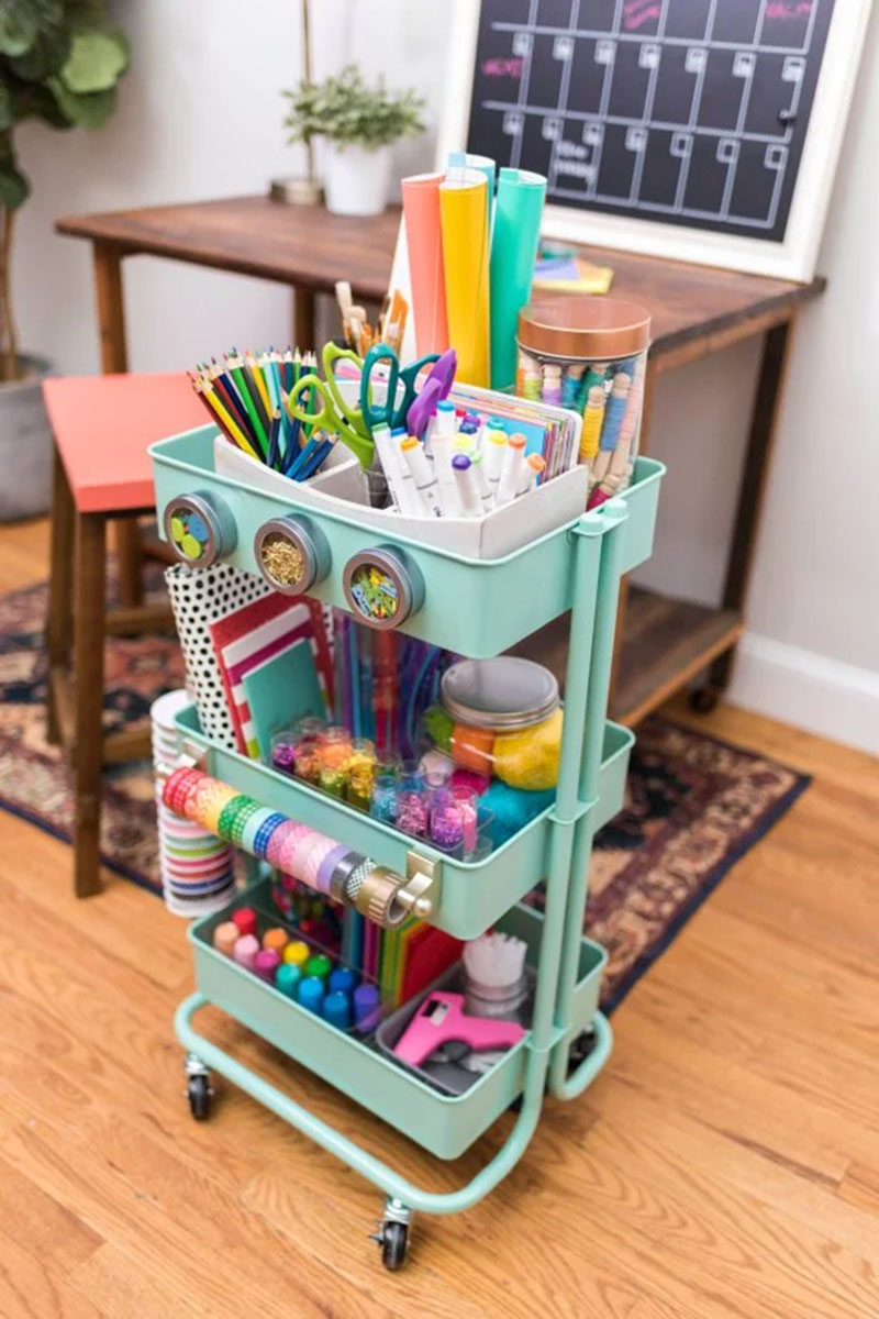 Trolley Service Shelving Cart