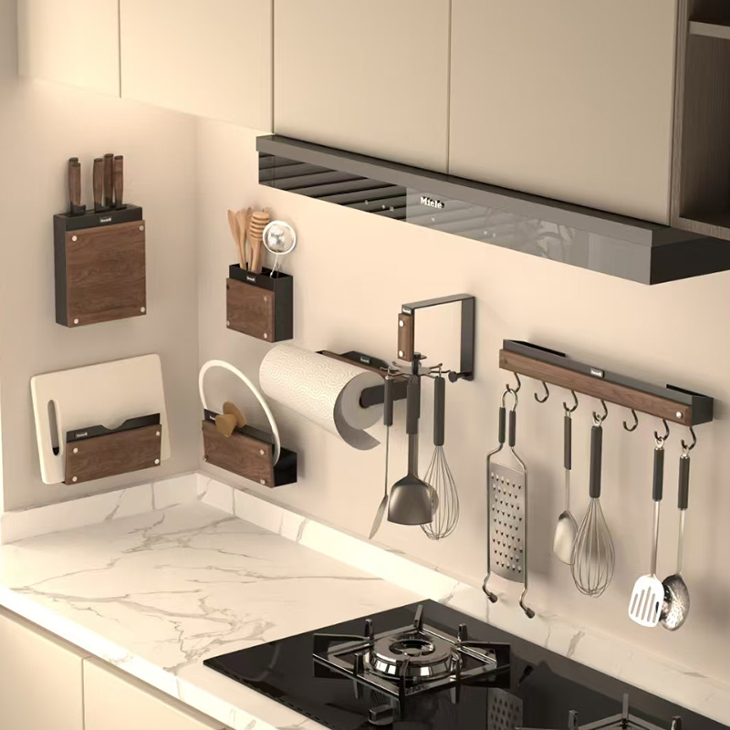 New Release: Elegant Fusion-Aluminum and Wood Kitchen Storage Series