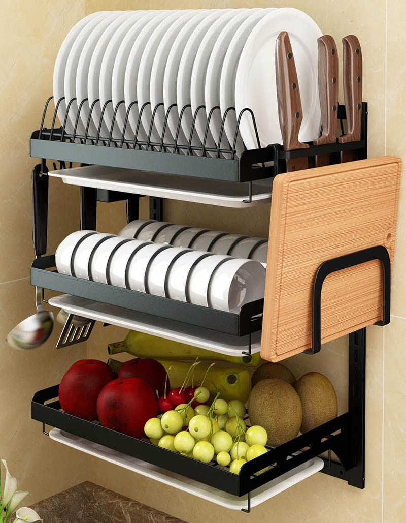 steel dish rack