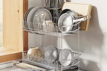 Stainless steel dish rack: a modern kitchen storage revolution