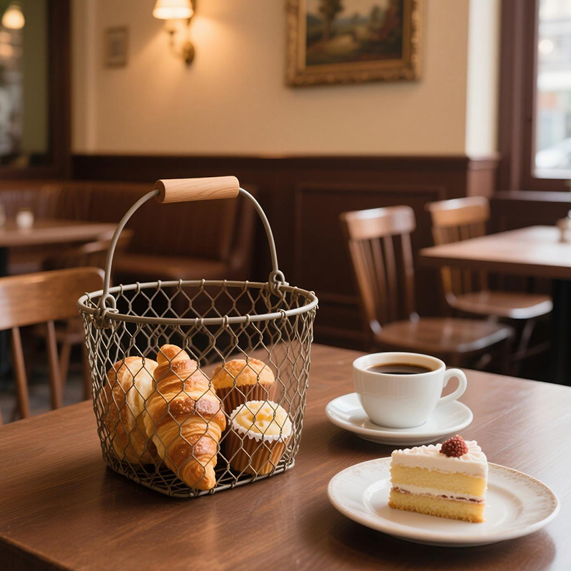 Iron Mesh Bread Storage Basket: Practical Aesthetics, Interpreting Versatile Dining Table Styles