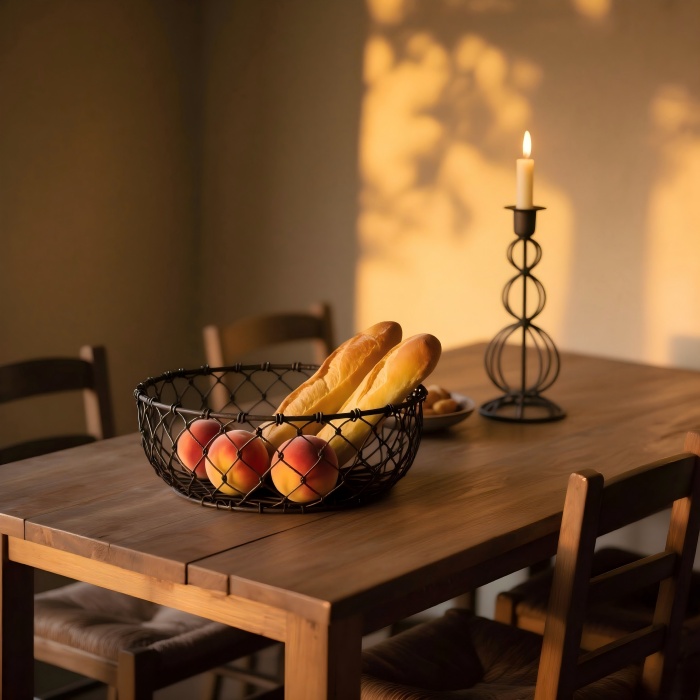 The Table Aesthetics of Iron Wire Products: When Industrial Texture Meets the Warmth of Daily Life