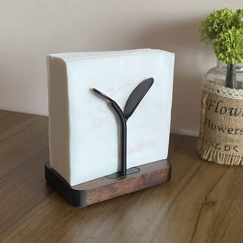 Wooden Modern Napkin Holder