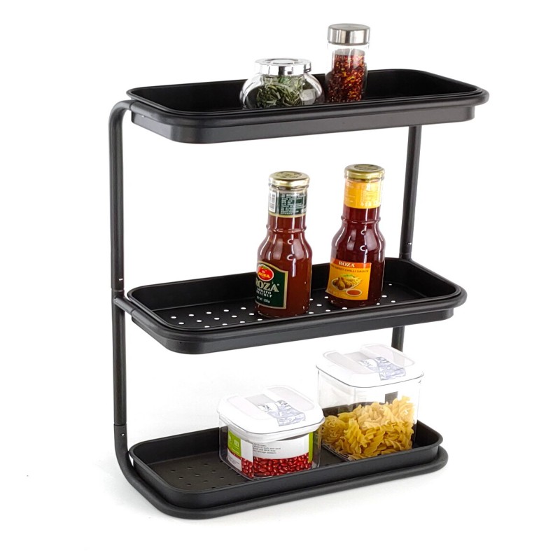 Elegant Three-tier Storage Rack