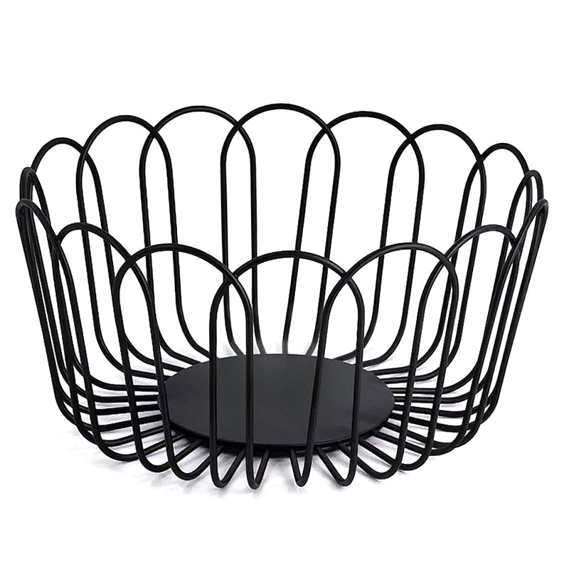 Large Powder coated Wire Fruit Basket for Kitchen