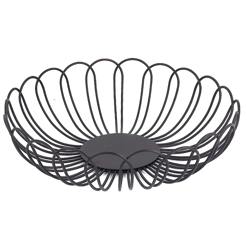 Large Powder coated Wire Fruit Basket for Kitchen