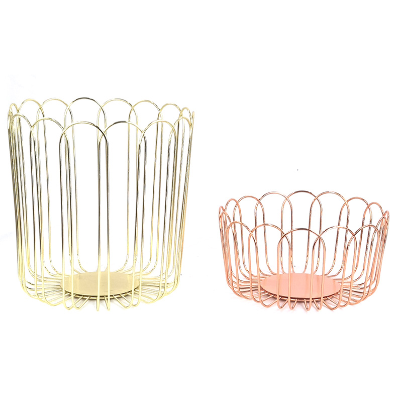 Large Powder coated Wire Fruit Basket for Kitchen