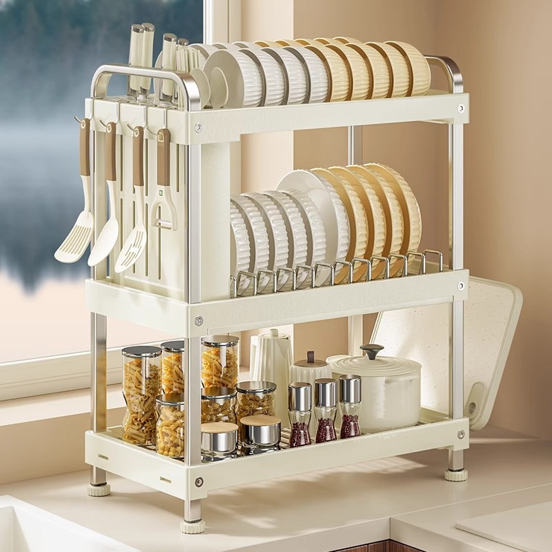 2 tier kitchen dish rack