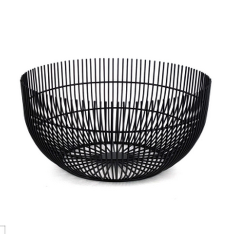 Cesta de frutas con diseño de alambre oculto