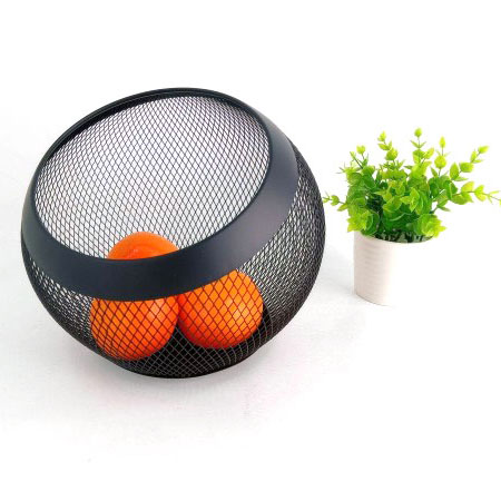 Round Iron Mesh Fruit Basket