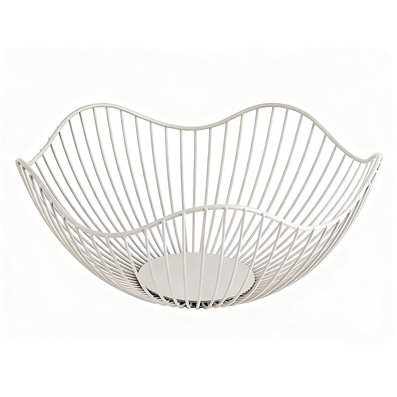 2-Tier Metal Tiered Fruit Vegetable Basket – Practical Metal Fruit Baskets for Fresh Fruits & Veggies