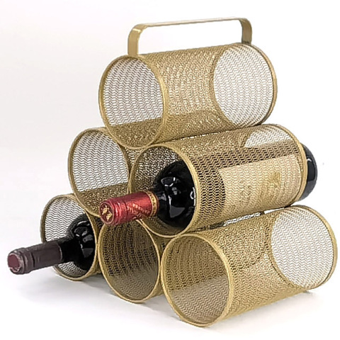 Stílusos és praktikus bortartót keresel? Próbáld ki ezt az arany színű fém bortartót