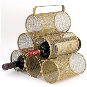 Ingin Rak Anggur yang Stylish dan Praktis? Coba Rak Anggur Logam Emas Ini