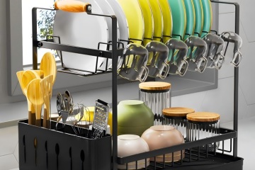 Rak Piring Besi Pilihan Tahan Lama dan Fungsional untuk Dapur Modern