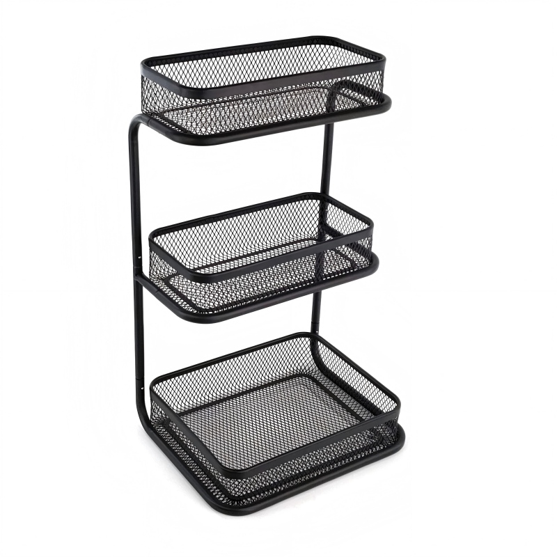 Supply Elegant Three-tier Mesh Storage Rack Wholesale Factory - FOSHAN ...