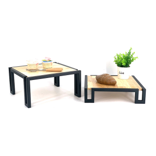 Iron Wooden Kitchen Storage Rack