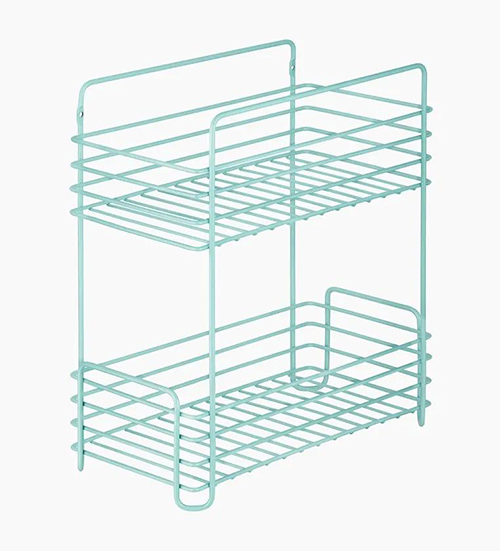 Elegante estante de almacenamiento de dos niveles Elegante estante de almacenamiento de dos niveles