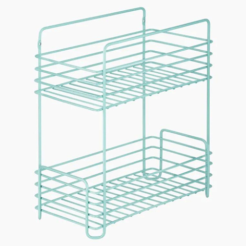 Elegáns kétszintes tárolóállvány