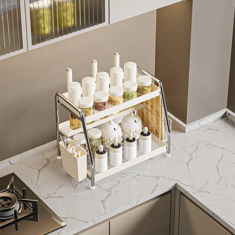 Floor-Standing Kitchen Storage Rack