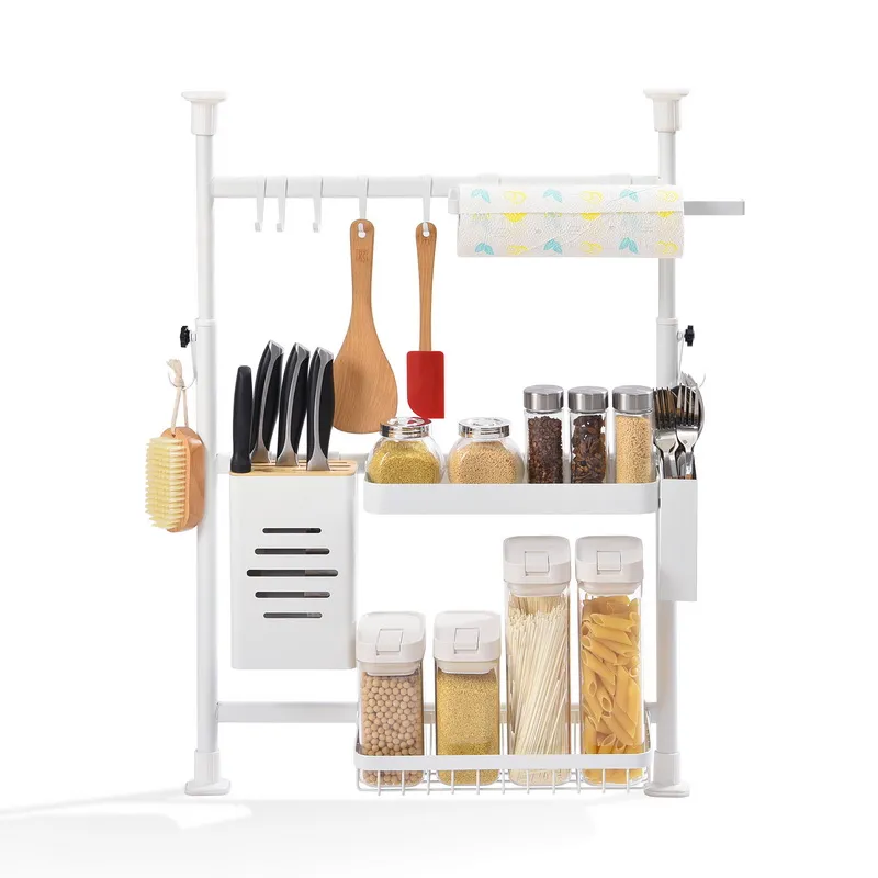 Wall-Mounted Kitchen Storage Rack