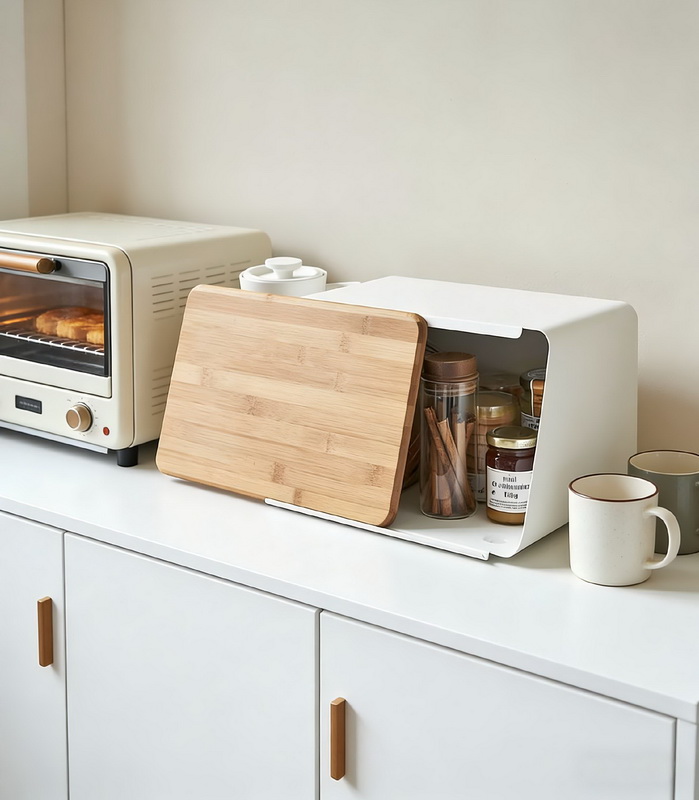 Multifunctional Kitchen Storage Box for Bread and Spices
