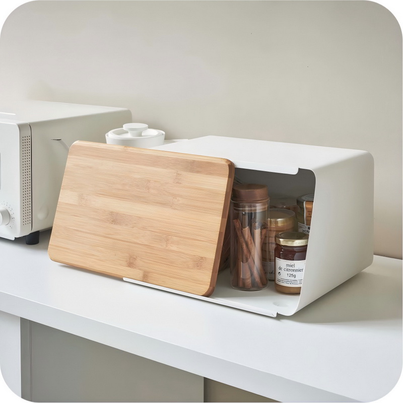 Multifunctional Kitchen Storage Box for Bread and Spices