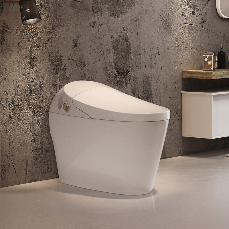 فوهة مستشعر أوتوماتيكية أنيقة لتنظيف المرحاض الذكي