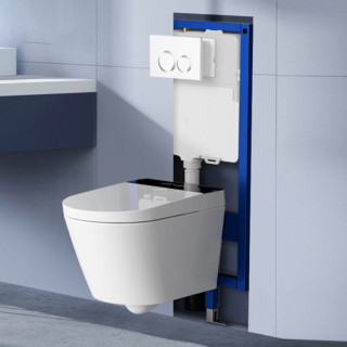 Настенный смывной бачок для ванной комнаты со скрытым бачком