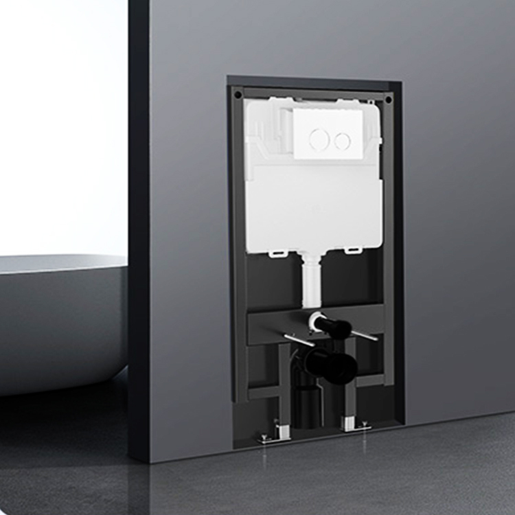 Citerne de toilette dissimulée au mur