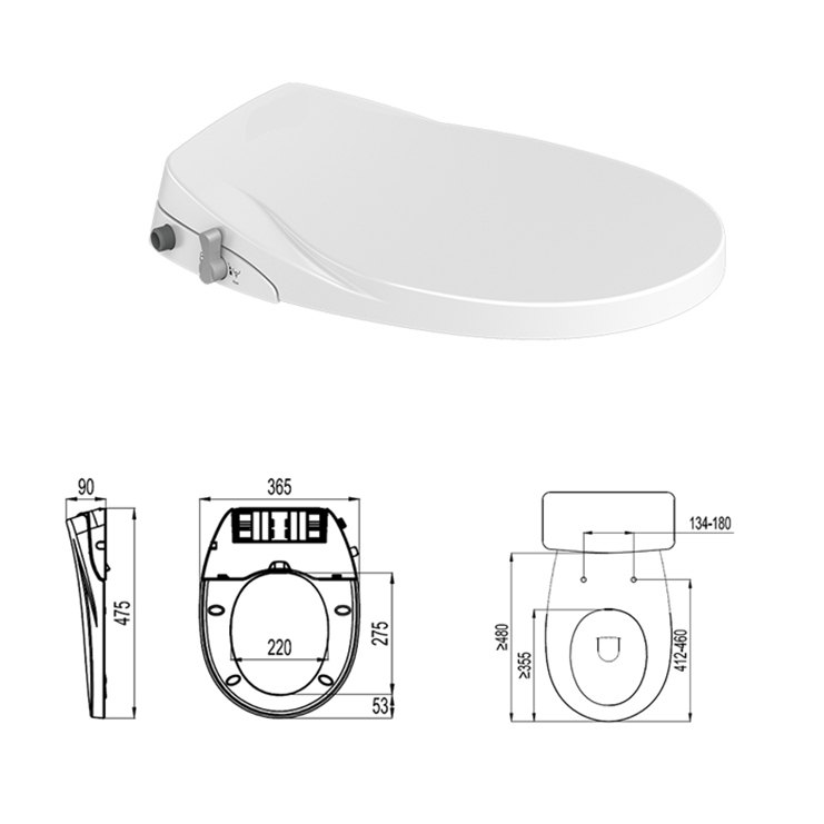 Boquilla retráctil cUPC no eléctrica Bidé no eléctrico