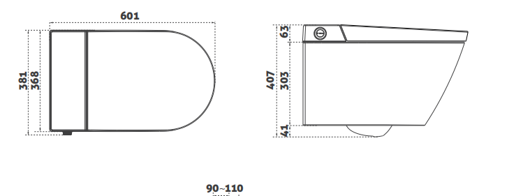 concealed cistern intelligent toilet