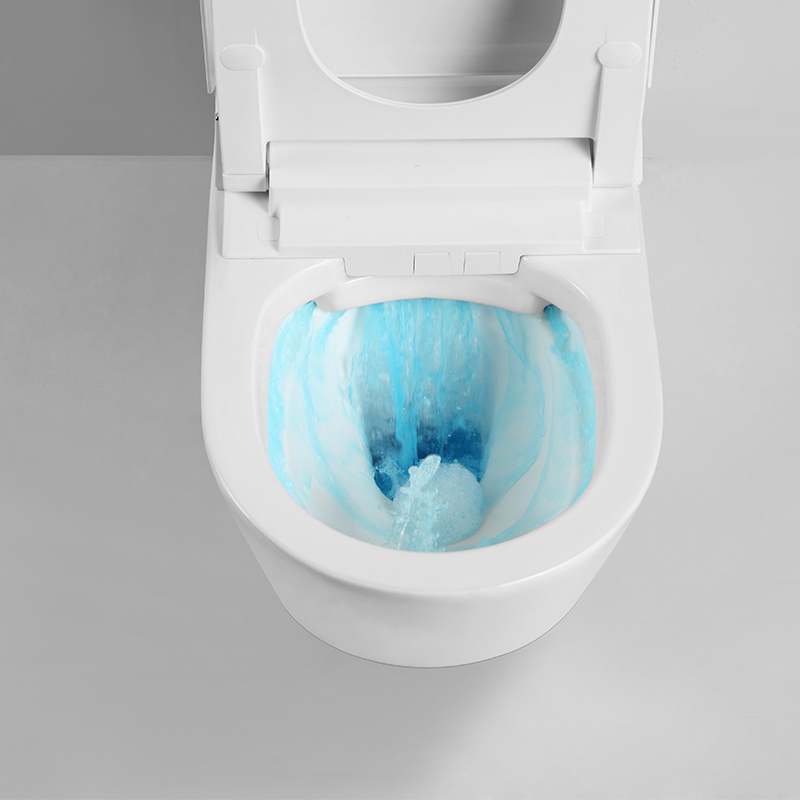 Toilettes intelligentes suspendues au mur à citerne dissimulée