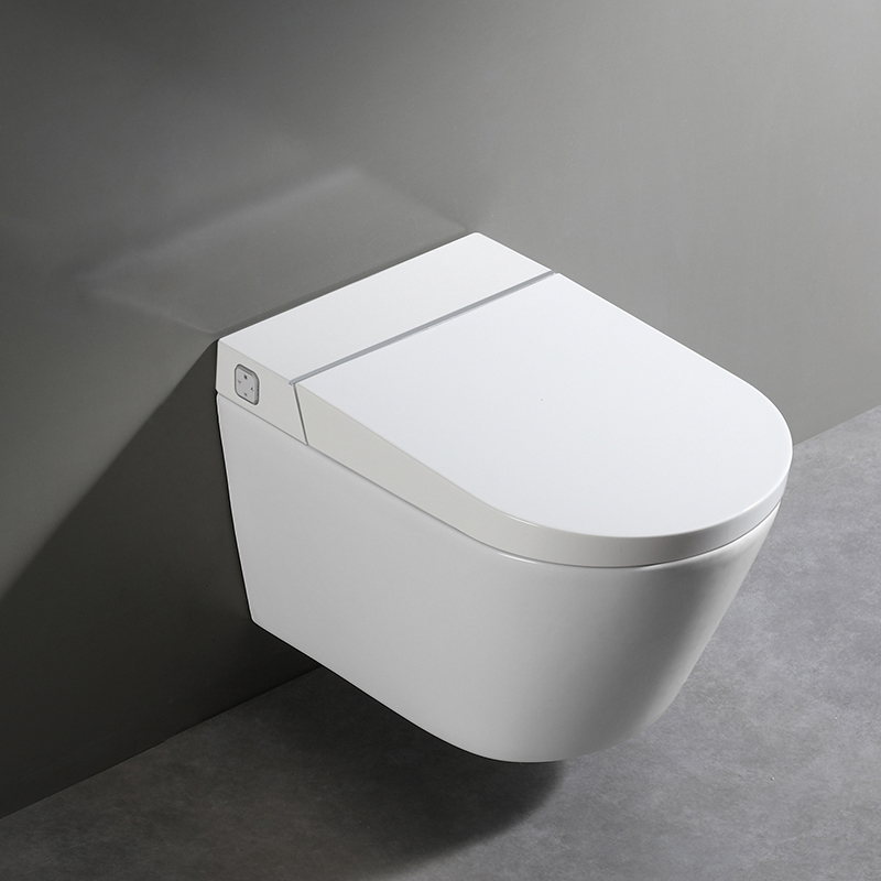 Toilettes intelligentes suspendues au mur à citerne dissimulée