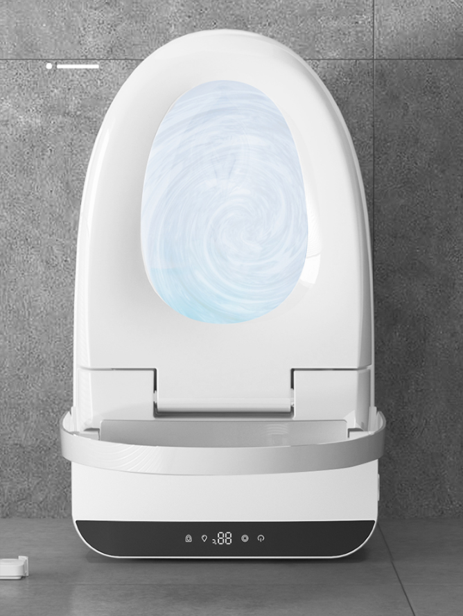 Display screen smart toilet