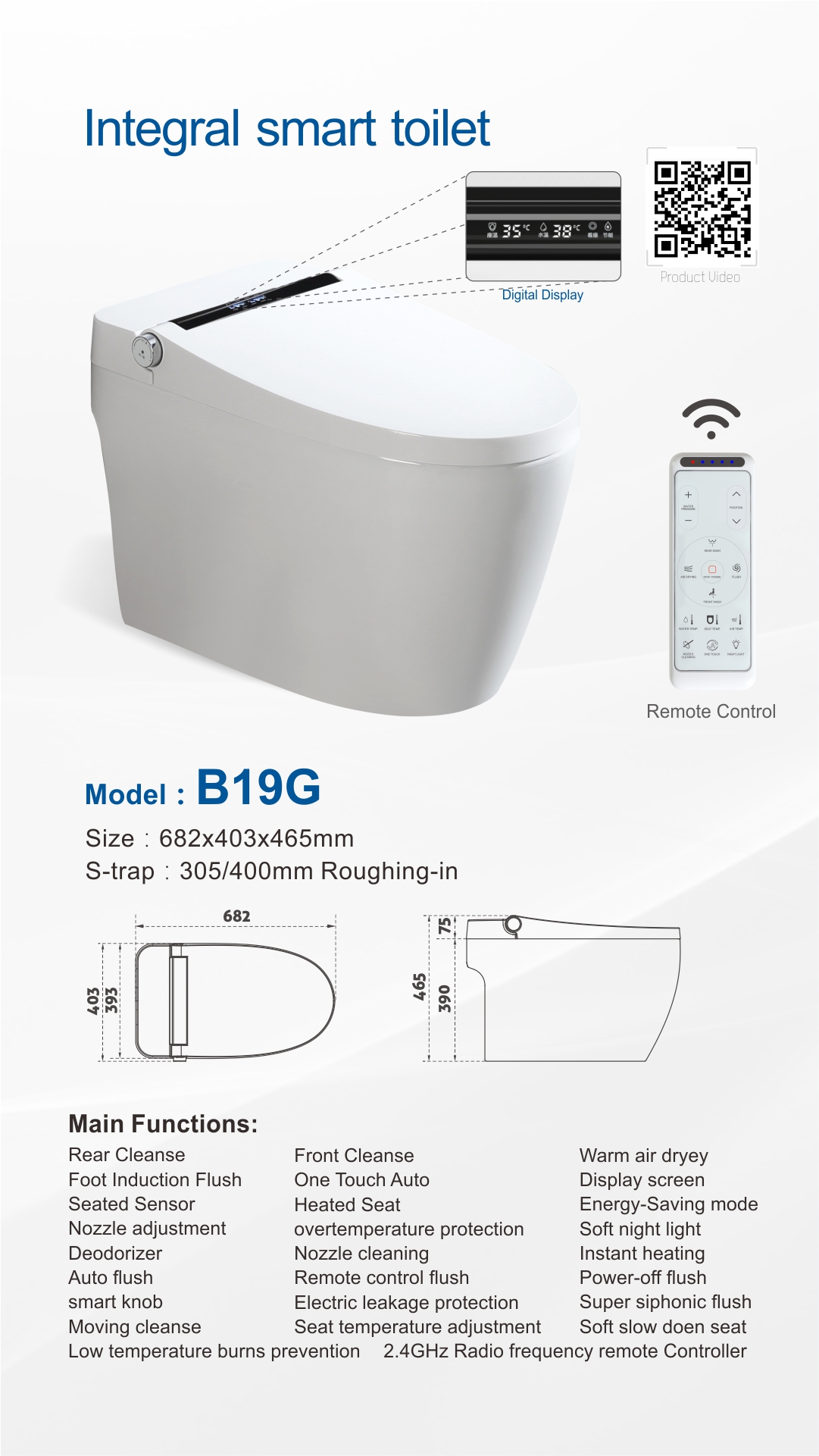 smart flushing toilet