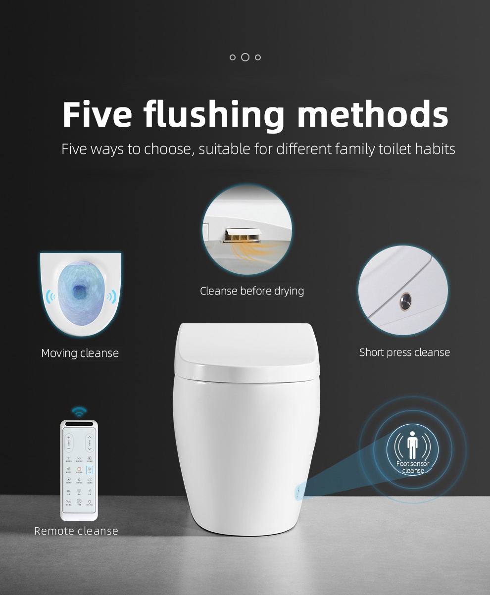 Auto flush smart toilet