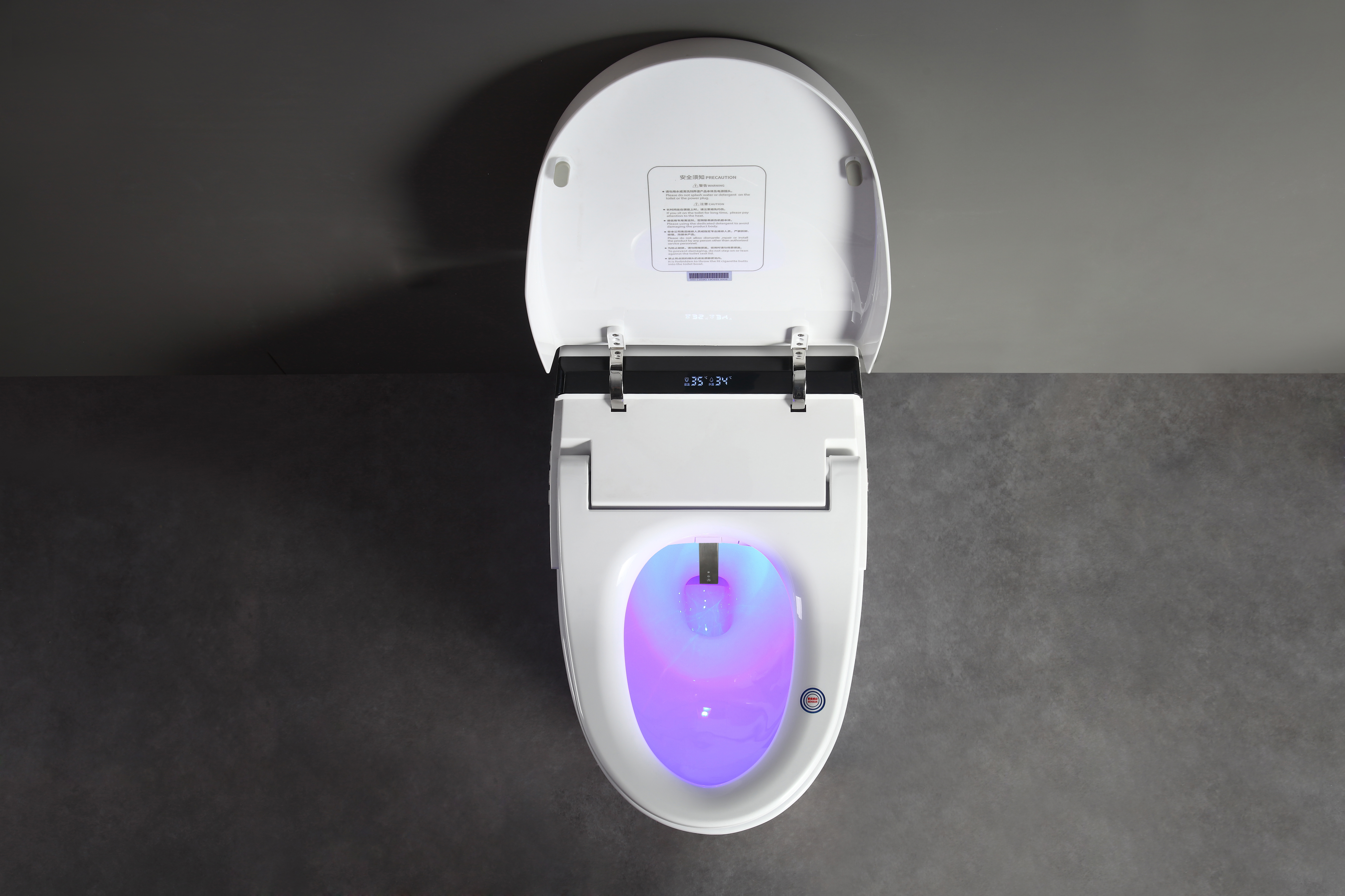 One touch smart toilet