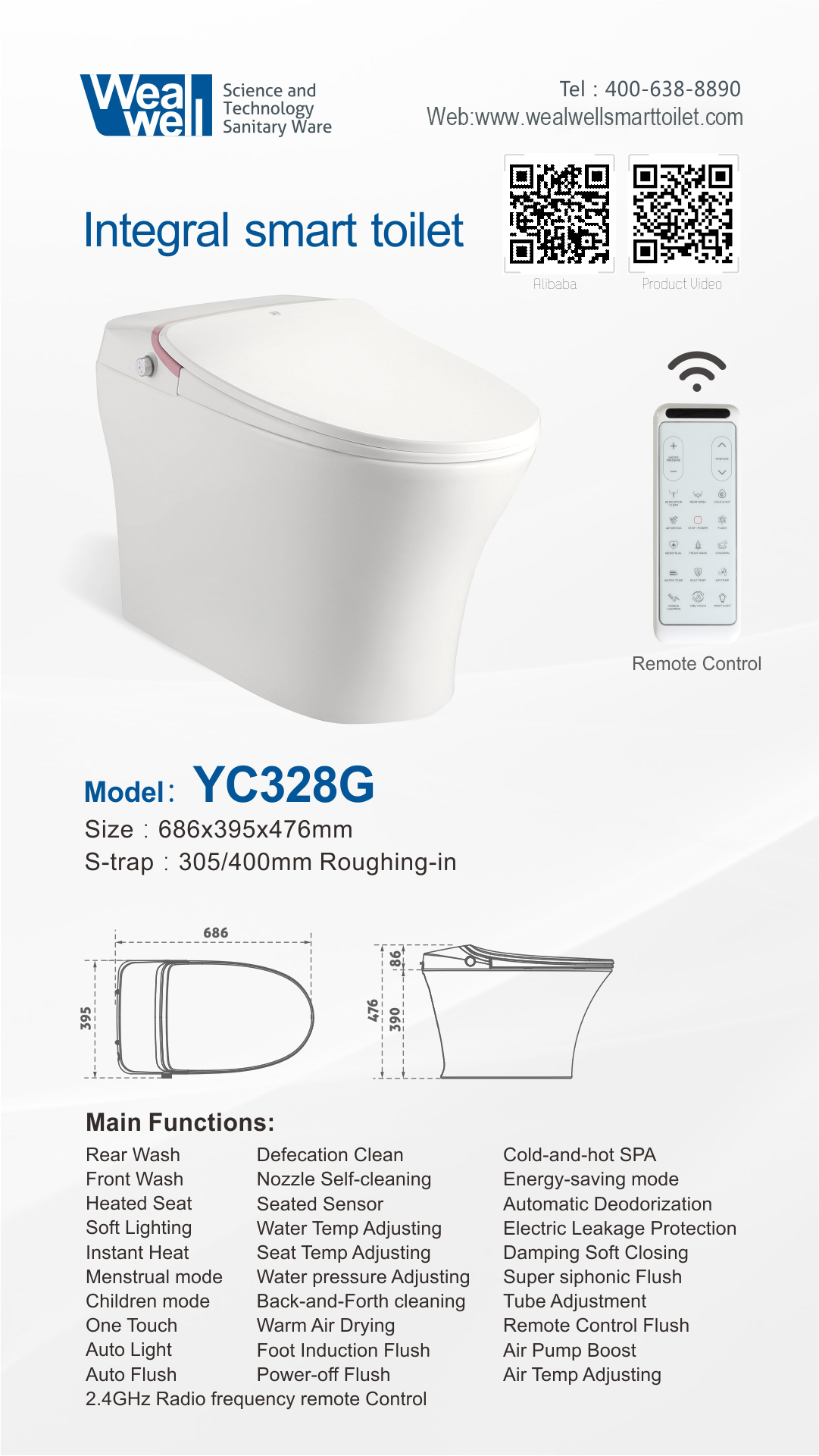 ceramic smart toilet