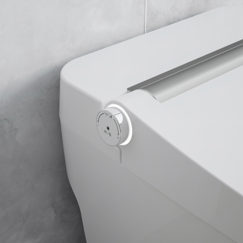 Intelligente Toilette mit Fußinduktionsspülung für Hotels