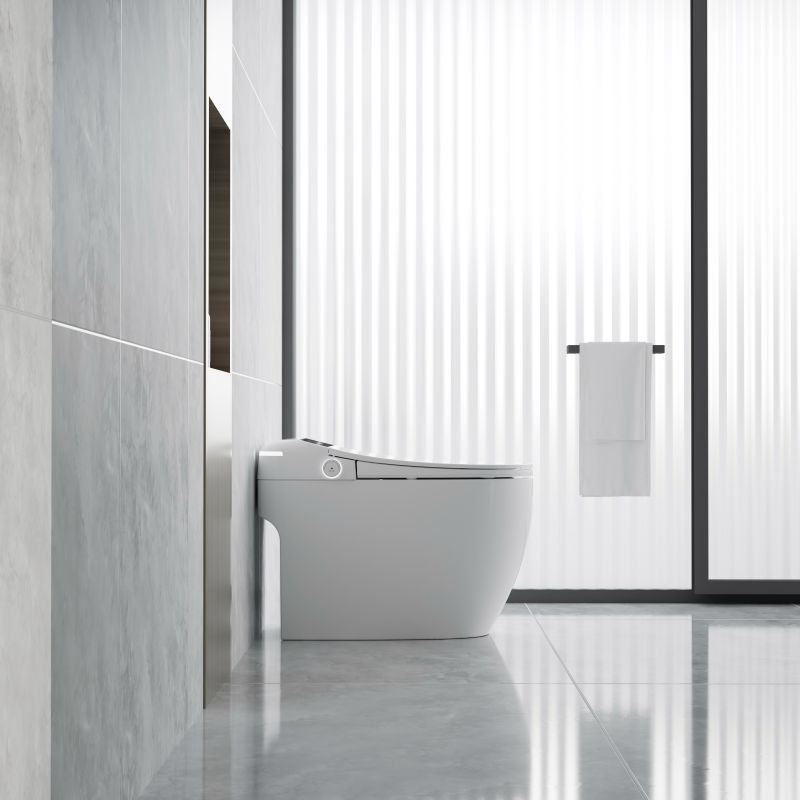 Inodoro inteligente de una pieza con control remoto