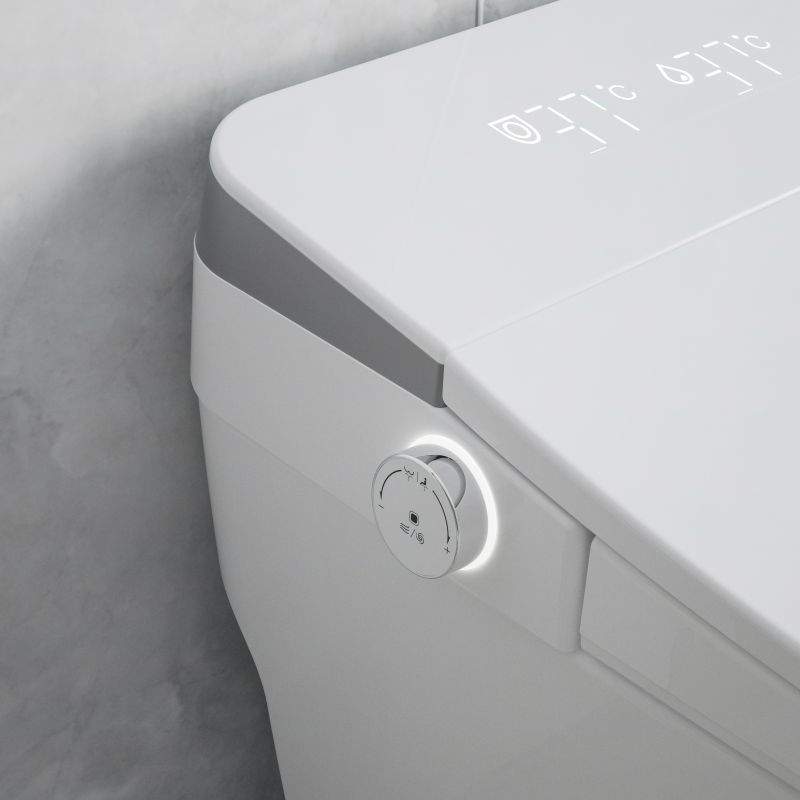 สุขภัณฑ์อัจฉริยะอิเล็กทรอนิกส์หน้าจอ LED ฝาบางเฉียบ