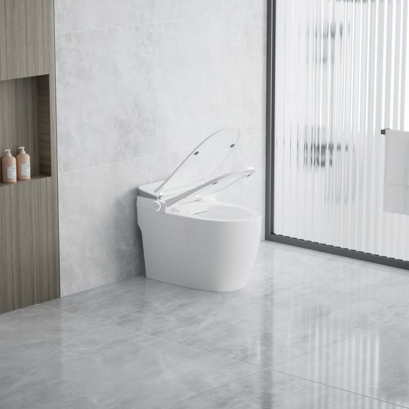 สุขภัณฑ์อัจฉริยะอิเล็กทรอนิกส์หน้าจอ LED ฝาบางเฉียบ