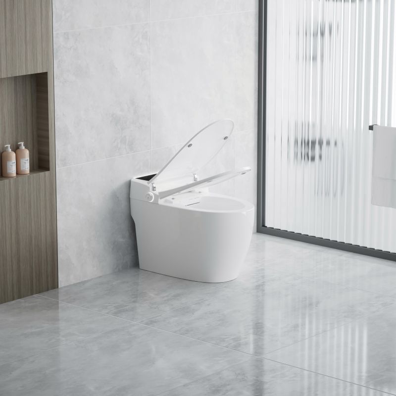 Toilette intelligente moderne à induction automatique à une touche