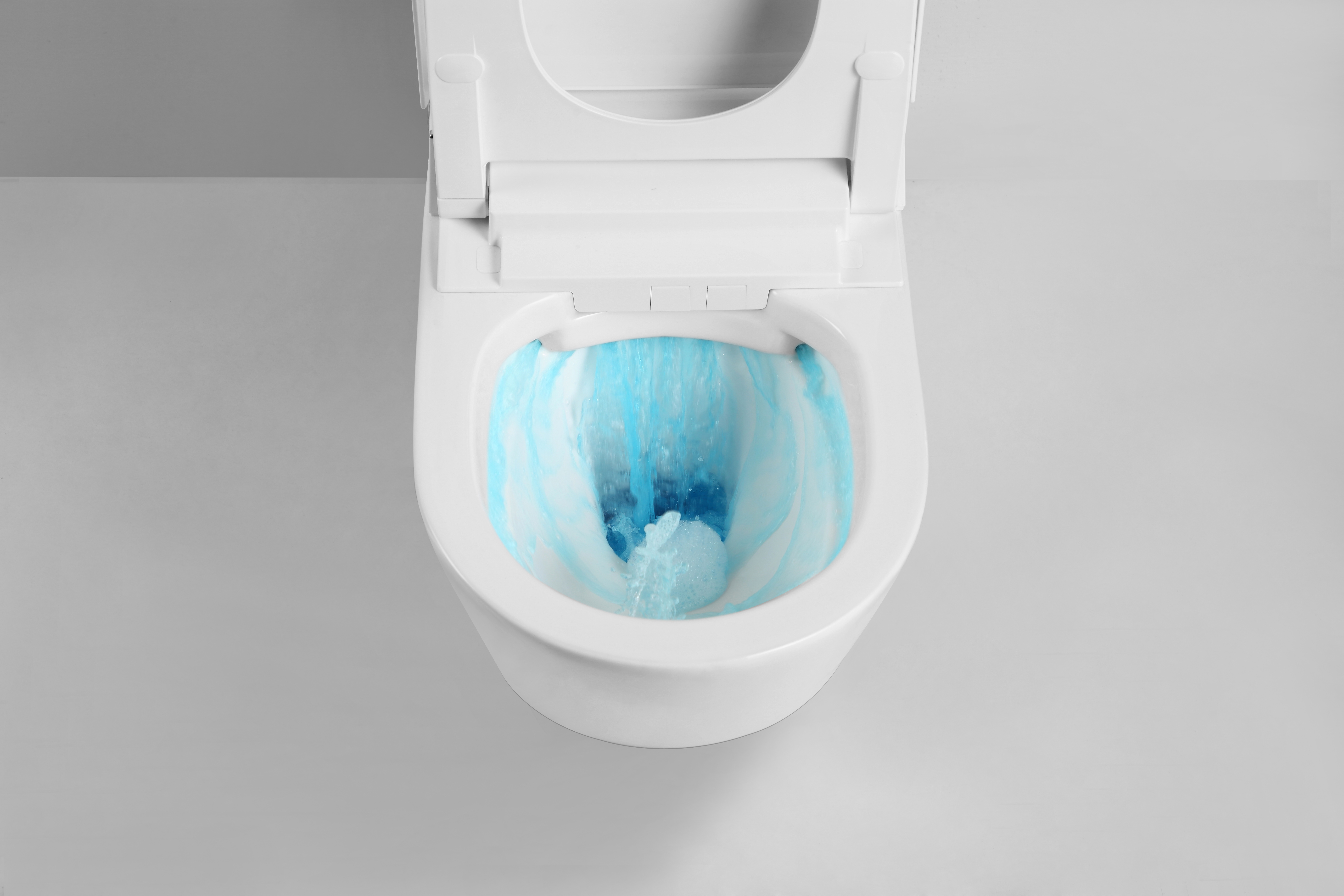 gravity flushing toilet