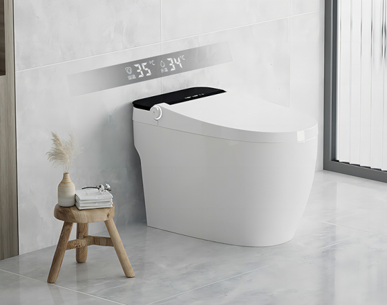 Intelligent Foot Induction Flush LED Display Screen Smart Toilet：YCB29G