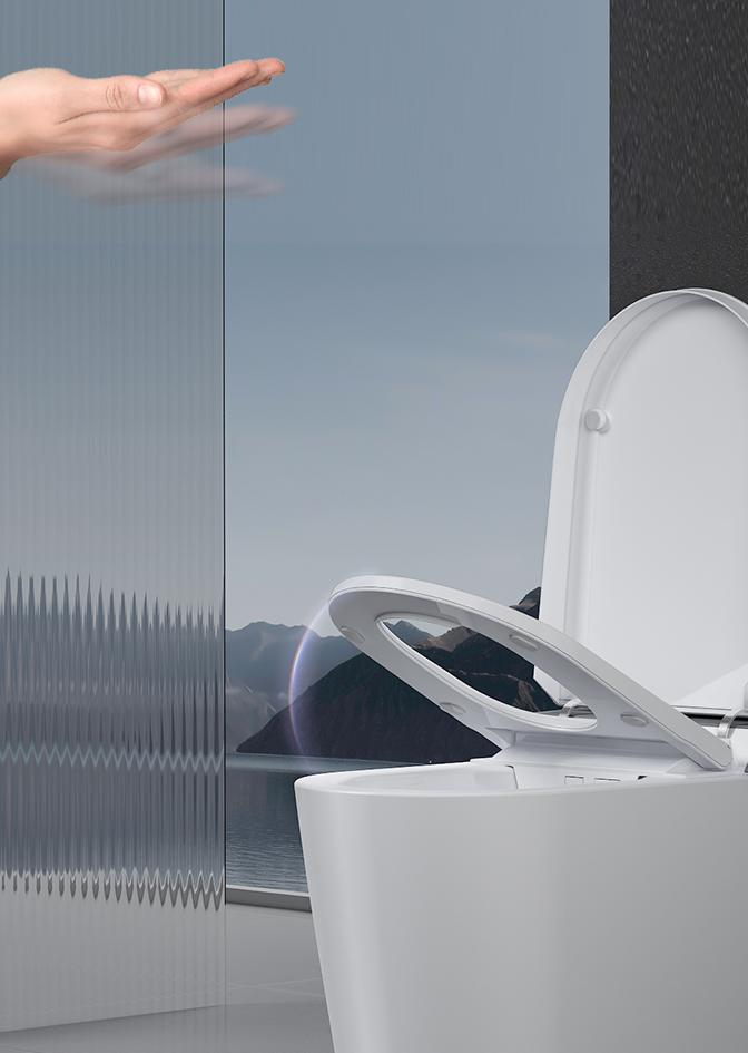 automatic flush smart toilet