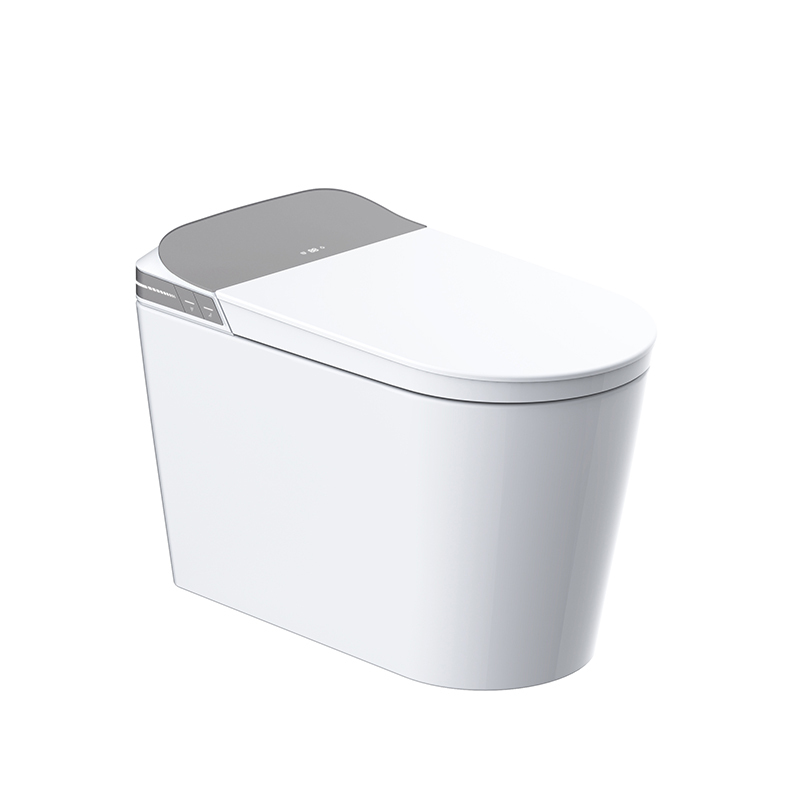 Inodoro inteligente con calefacción instantánea y descarga automática desde el asiento