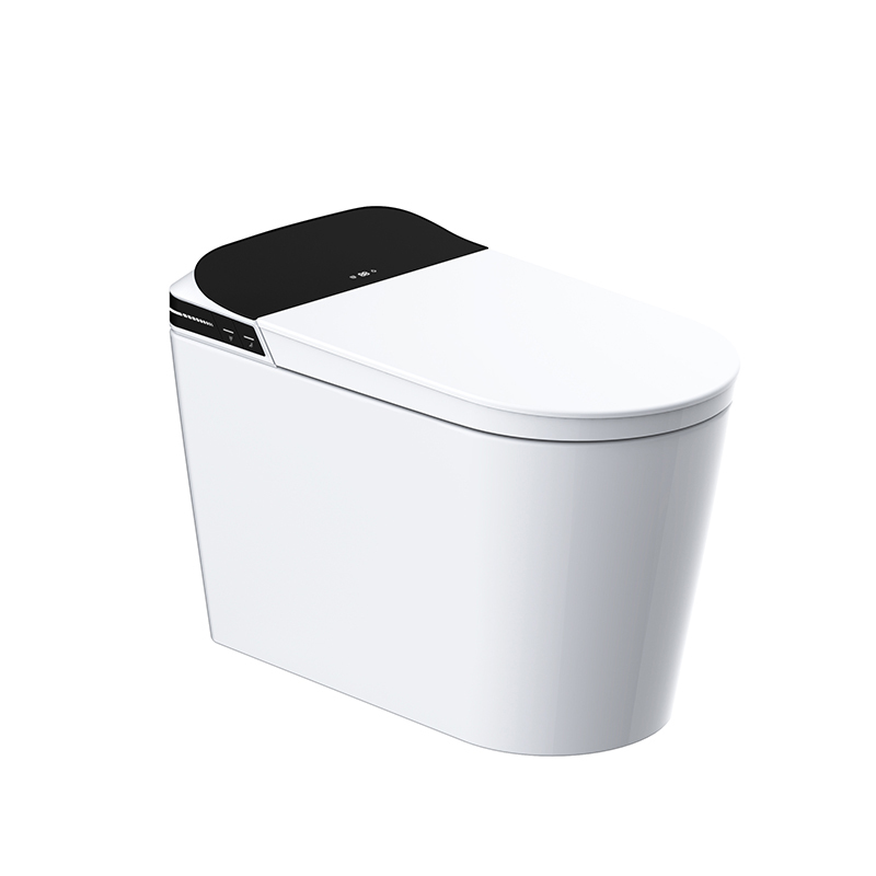 Inodoro inteligente con calefacción instantánea y descarga automática desde el asiento